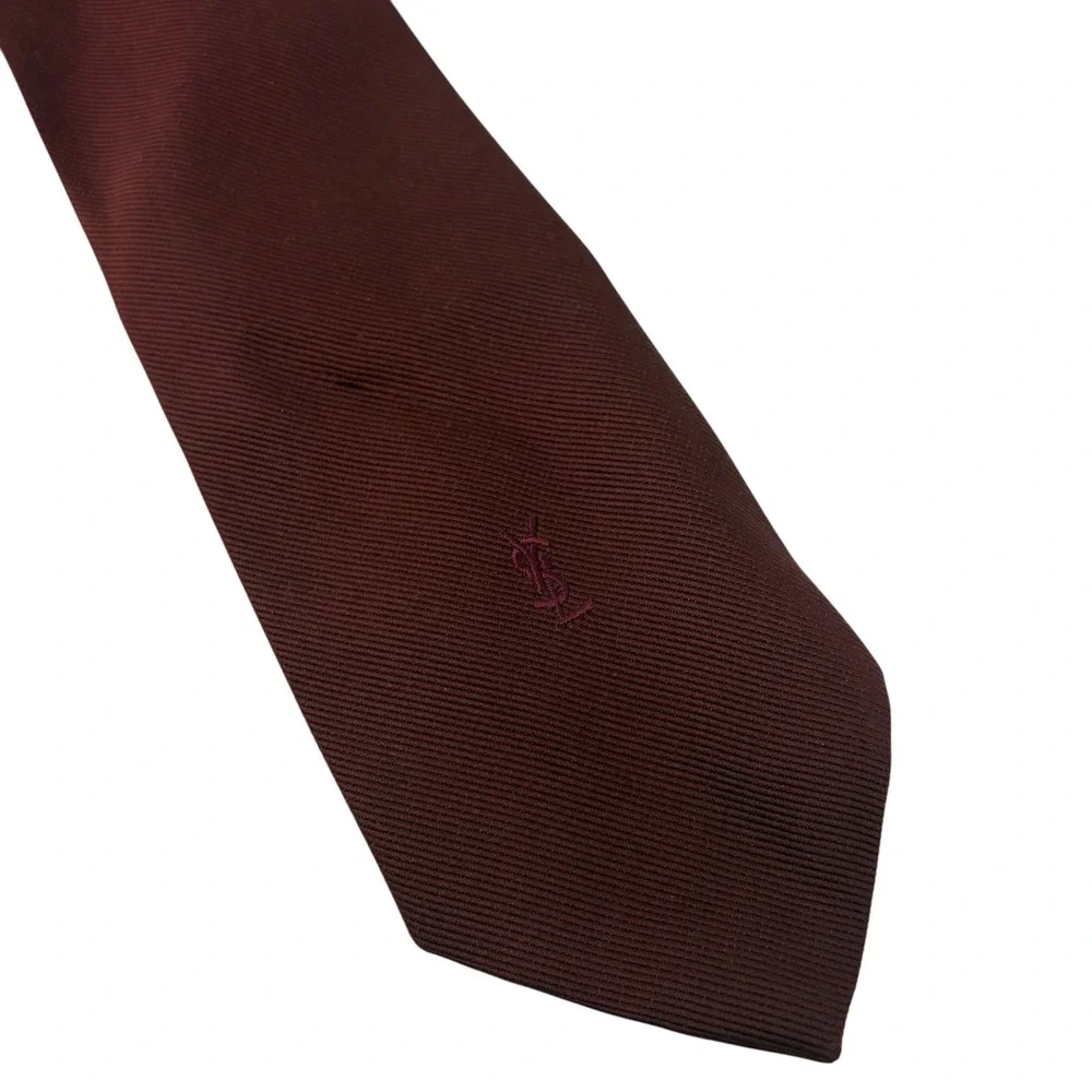 Vintage Berlioni Italy Silk Necktie Red Black Geometric Stripe Handmade